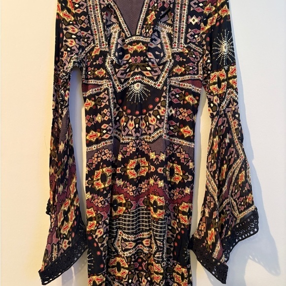 Patrons Of Peace 70s Gypsy Witchy Boho Dress Size Small - Picture 10 of 10